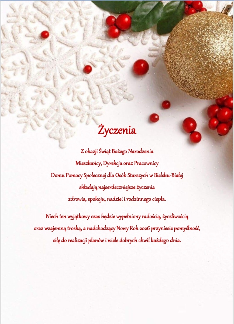 foto:  Życzenia Świąteczne 2025r.